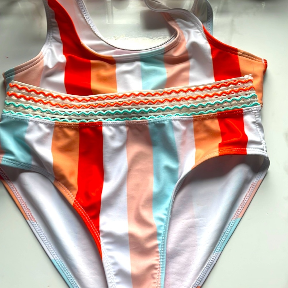 cute boho girls bathing suit